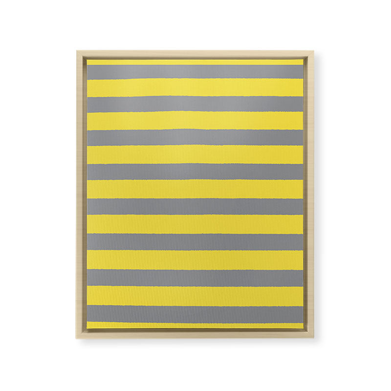 2021 Pantone Stripes Framed Canvas Print