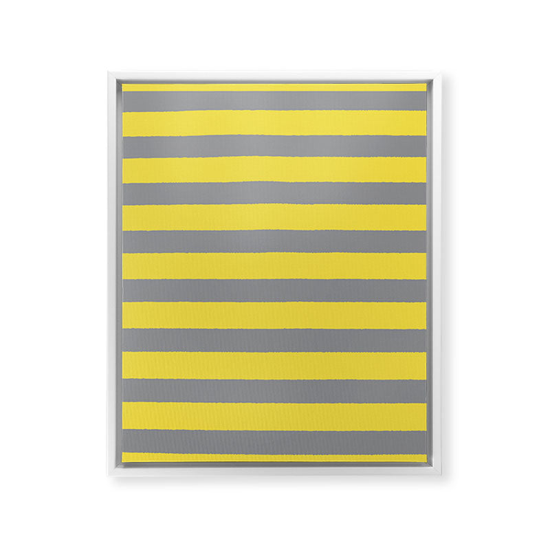 2021 Pantone Stripes Framed Canvas Print