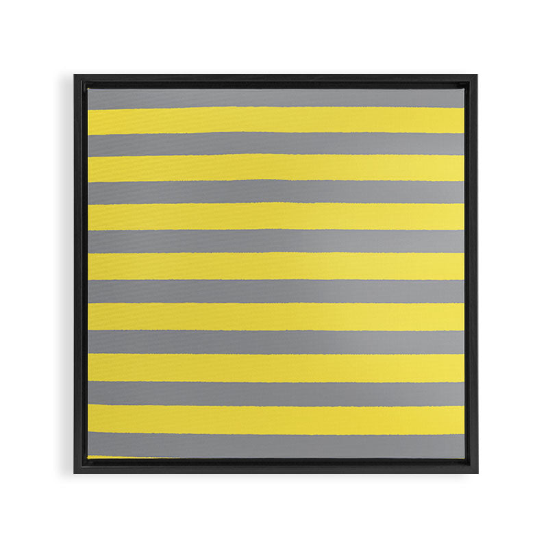 2021 Pantone Stripes Framed Canvas Print