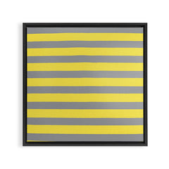 2021 Pantone Stripes Framed Canvas Print