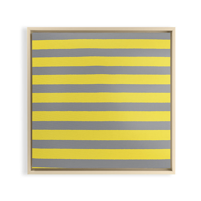 2021 Pantone Stripes Framed Canvas Print