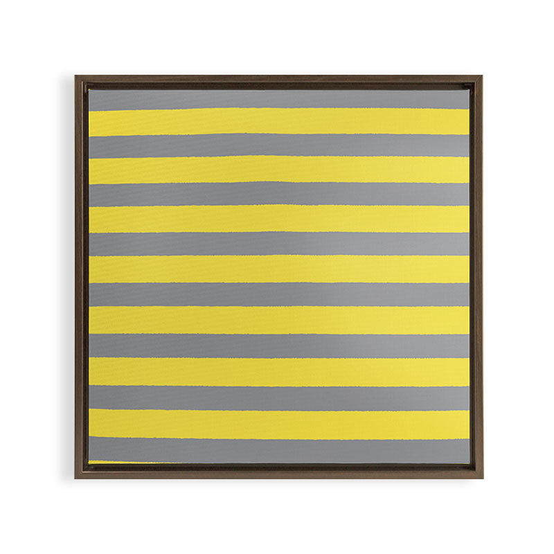 2021 Pantone Stripes Framed Canvas Print