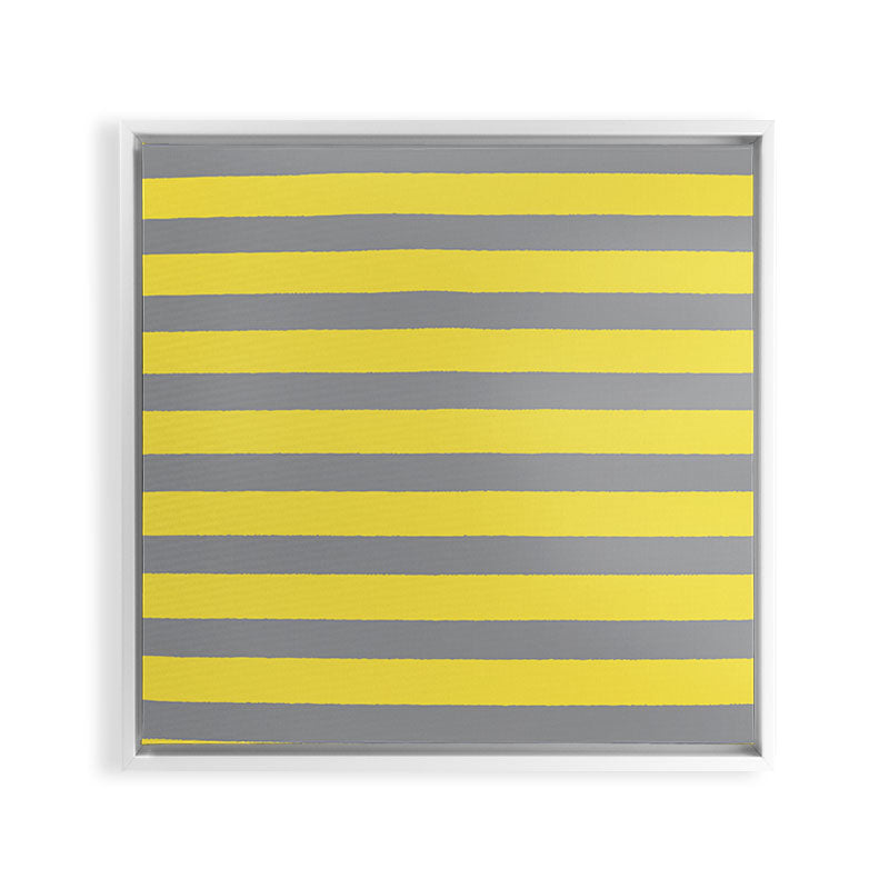 2021 Pantone Stripes Framed Canvas Print