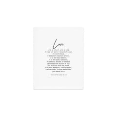 1 Corinthians 13 Love Is Patient Love Is Kind Love Never Fails Bible Verse Print Scripture Christian Art Print