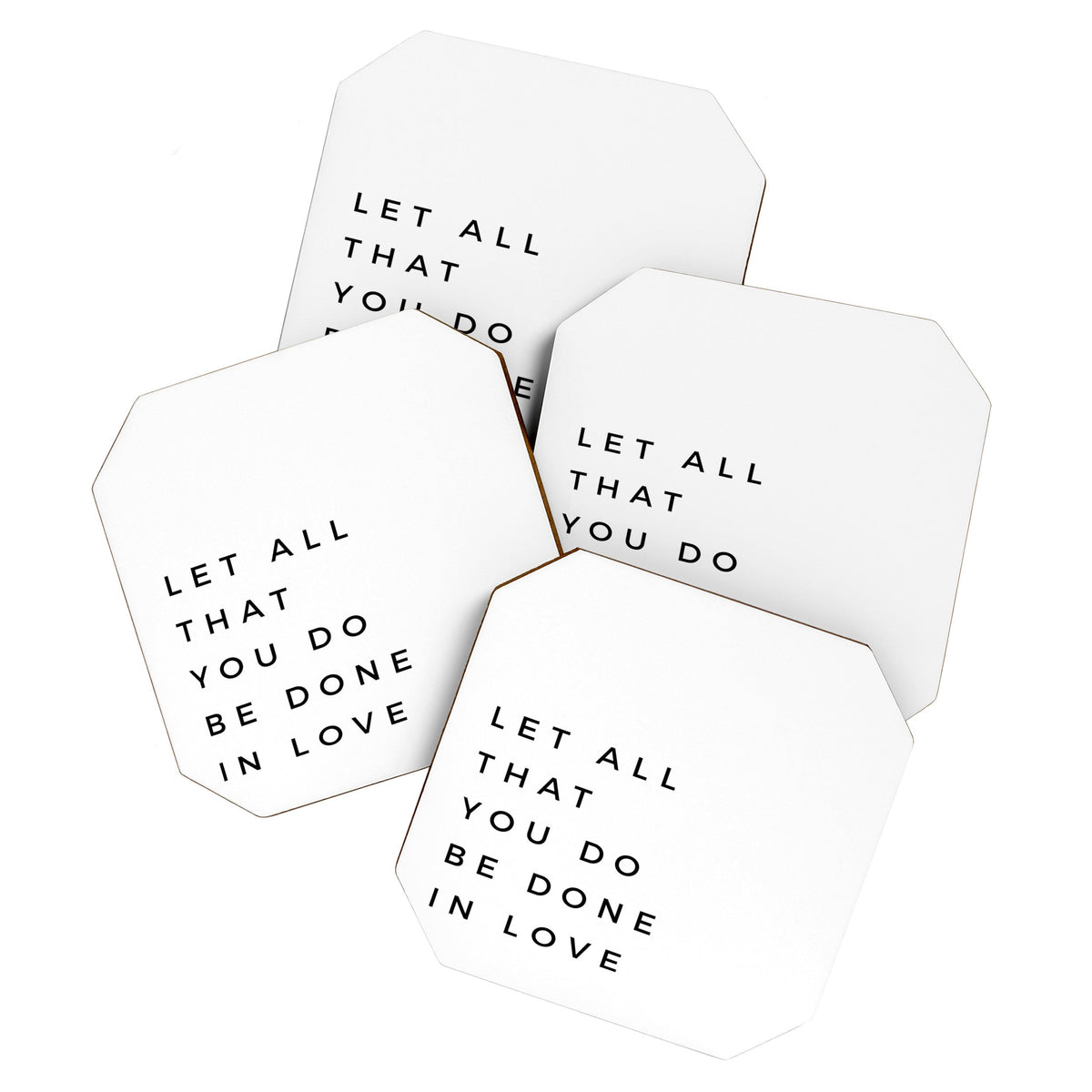 1 Corinthians 16:14 Let All That You Do Be Done In Love Bible Verse Wall Art Scripture Christian Coaster