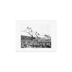 "The Starting Gate" Saratoga Springs Race Course Track Art Print