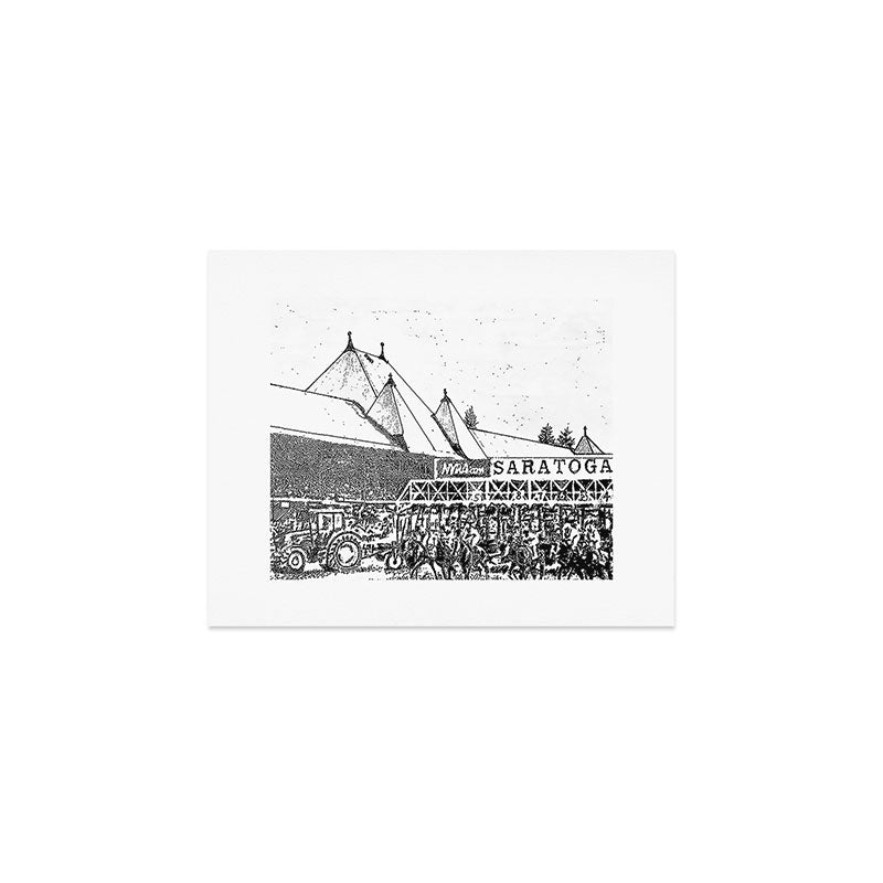 "The Starting Gate" Saratoga Springs Race Course Track Art Print