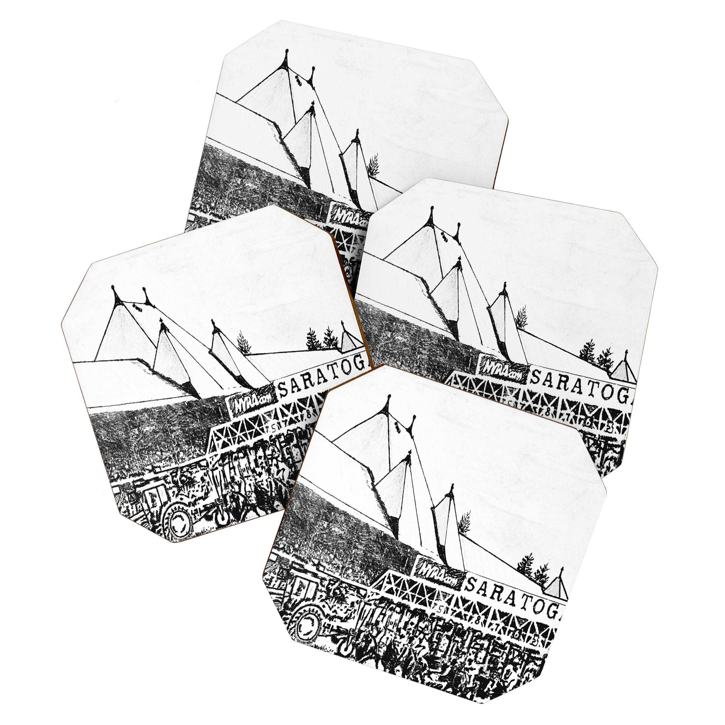 "The Starting Gate" Saratoga Springs Race Course Track Coaster