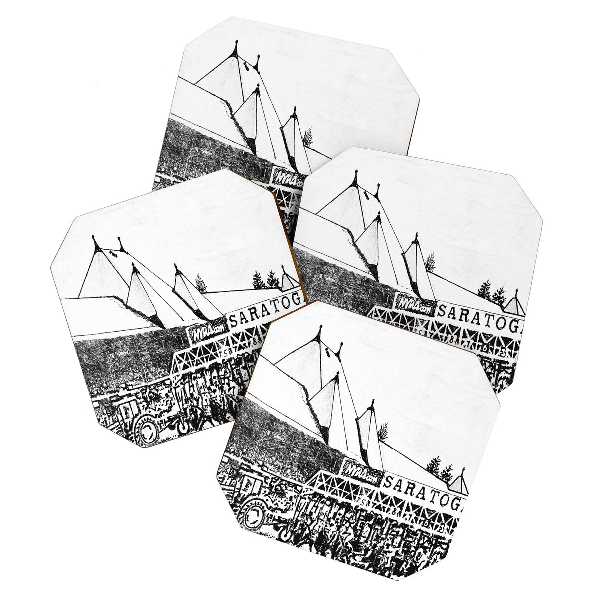 "The Starting Gate" Saratoga Springs Race Course Track Coaster