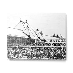 "The Starting Gate" Saratoga Springs Race Course Track Metal Print