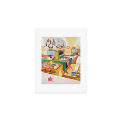 A Cat in the Kitchen Art Print