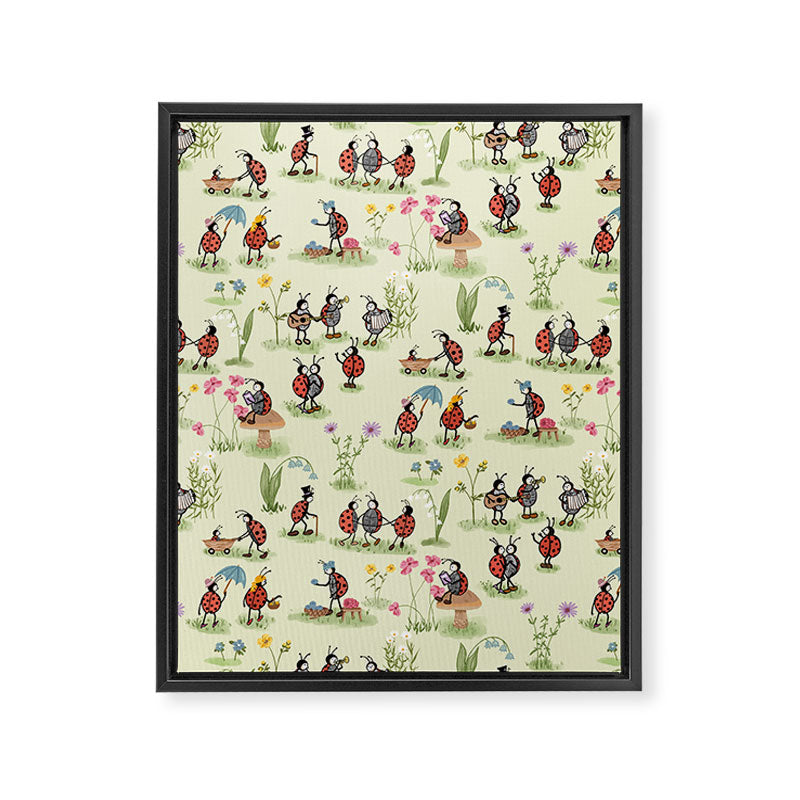 A Ladybug Life Framed Canvas Print