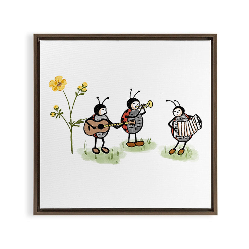 A Ladybug Life Framed Canvas Print