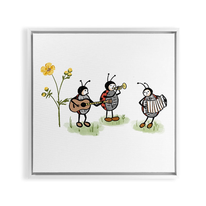 A Ladybug Life Framed Canvas Print