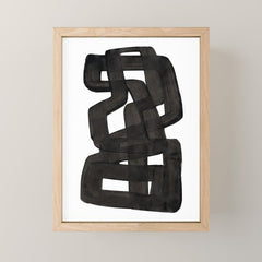 Boulder' Mid Century Modern Fun Abstract Shapes  Mini Art Print