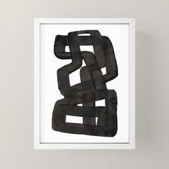 Boulder' Mid Century Modern Fun Abstract Shapes  Mini Art Print