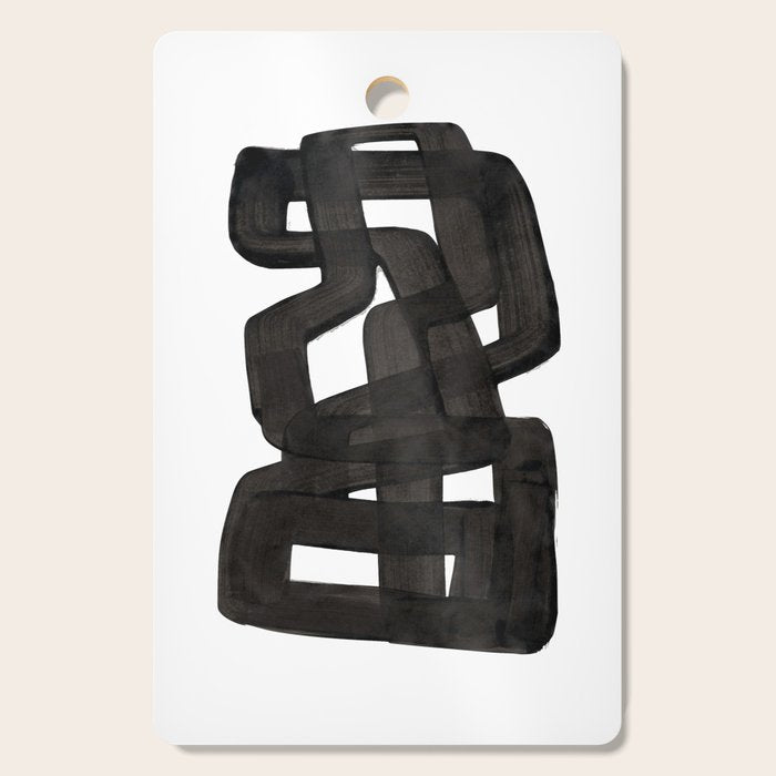 Boulder' Mid Century Modern Fun Abstract Shapes  Cutting Board