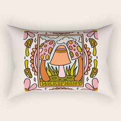 5. The Hierophant Mushroom Rectangular Pillow