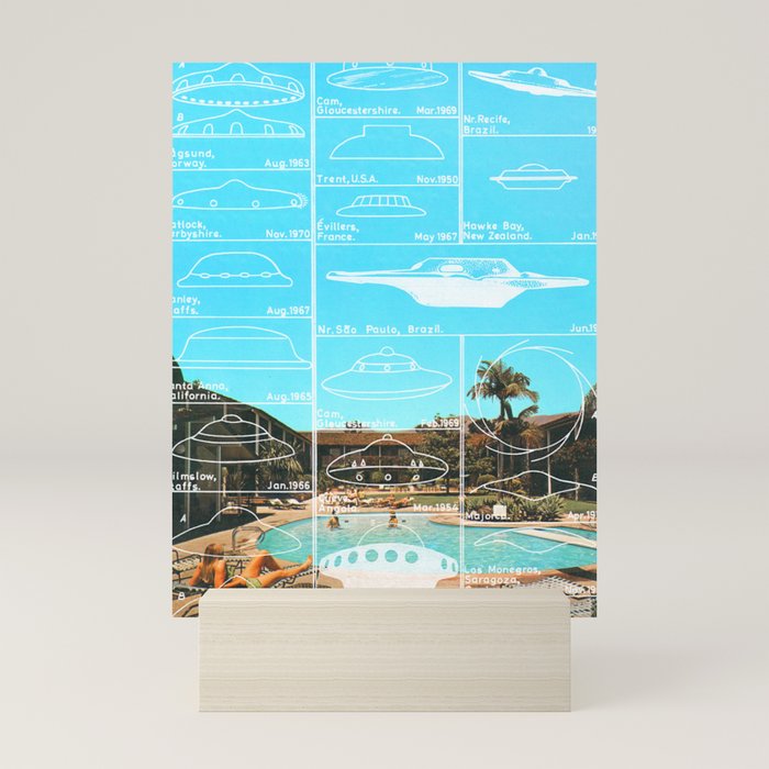 60s UFO sightings Mini Art Print