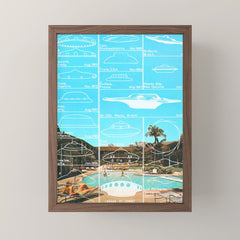 60s UFO sightings Mini Art Print