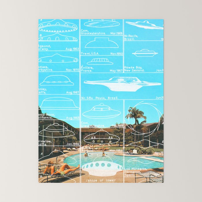 60s UFO sightings Mini Art Print