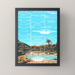 60s UFO sightings Mini Art Print