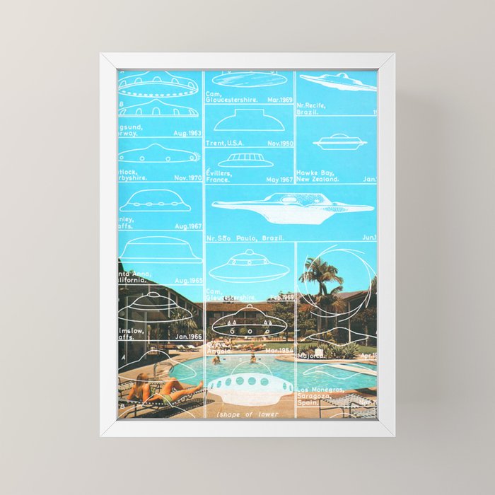 60s UFO sightings Mini Art Print