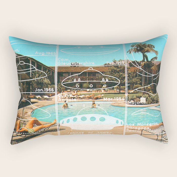 60s UFO sightings Rectangular Pillow