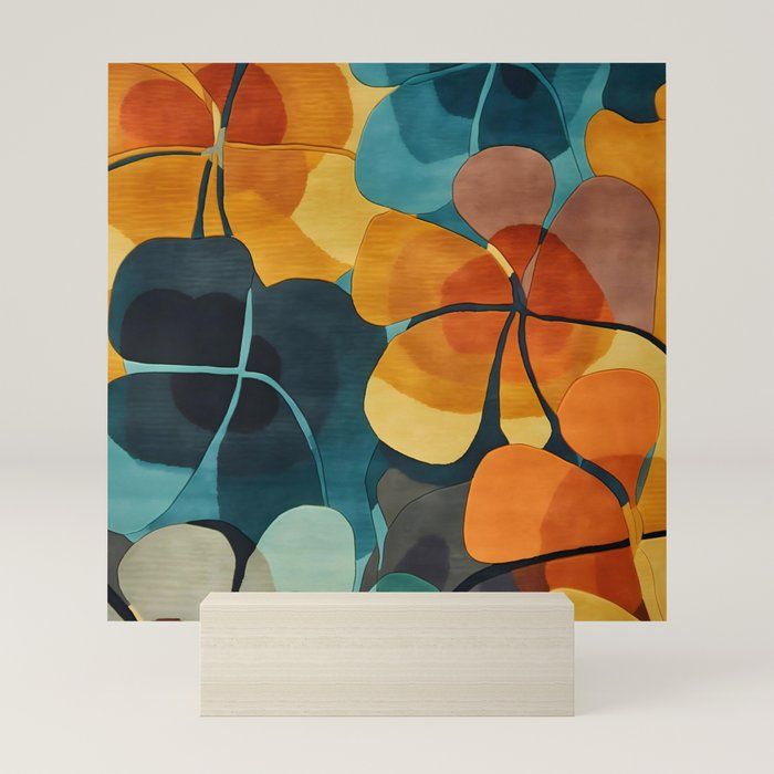 A Floral Palette of Colorful Petals Mini Art Print