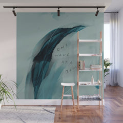 "One Wave At A Time" Wall Mural