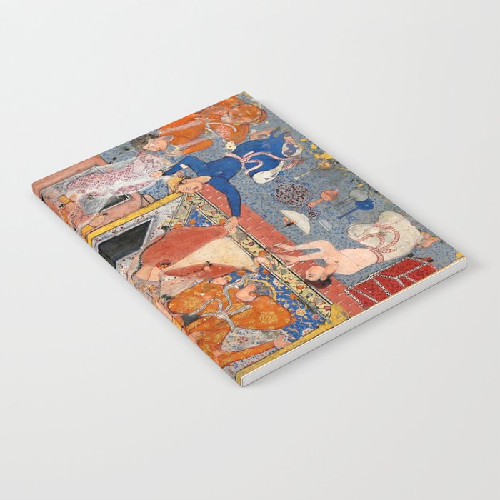 -India, Mughal, Reign of Akbar, 16th century - Page from Tales of a Parrot (Tuti-nama)- Eighth night- The deceitful wife a - 1962 Notebook