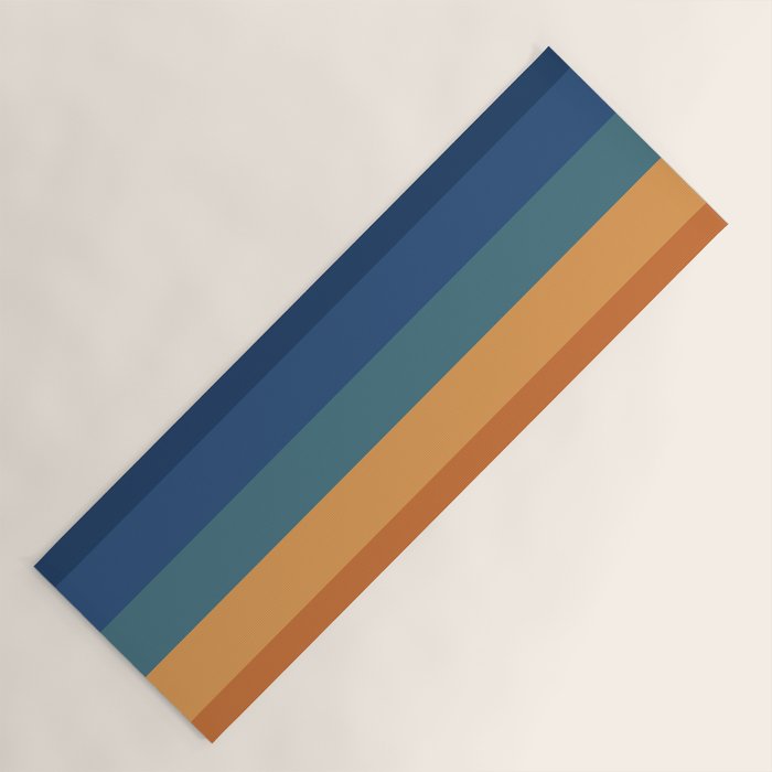 70's Retro Sunset Yoga Mat