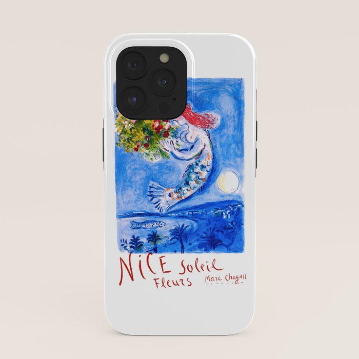1962 FRANCE Marc Chagall Nice Soleil Fleurs Travel Poster iPhone Case