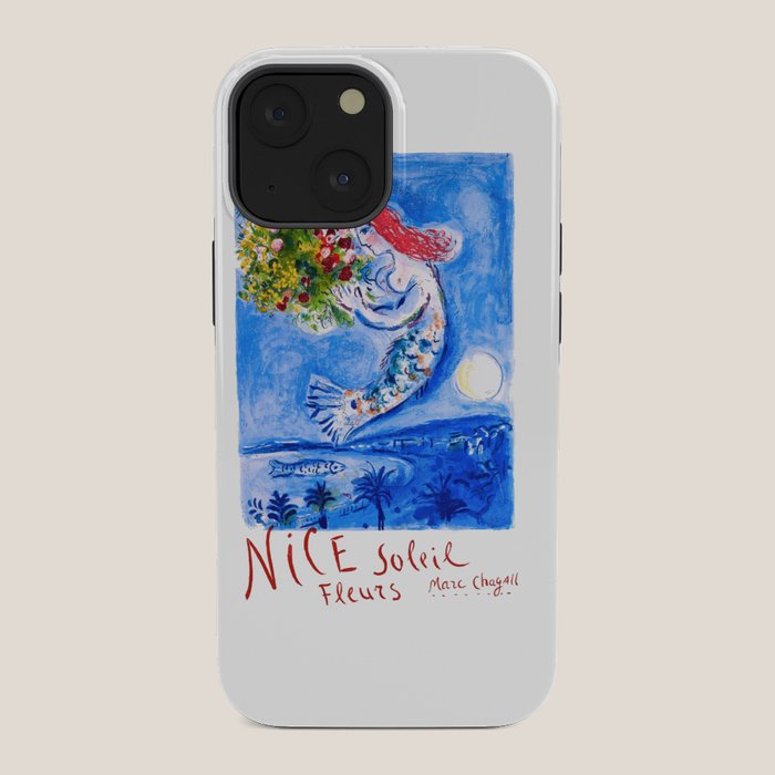 1962 FRANCE Marc Chagall Nice Soleil Fleurs Travel Poster iPhone Case