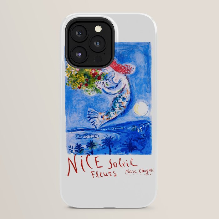 1962 FRANCE Marc Chagall Nice Soleil Fleurs Travel Poster iPhone Case