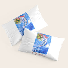 1962 FRANCE Marc Chagall Nice Soleil Fleurs Travel Poster Pillow Sham