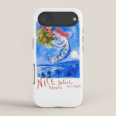 1962 FRANCE Marc Chagall Nice Soleil Fleurs Travel Poster iPhone Case