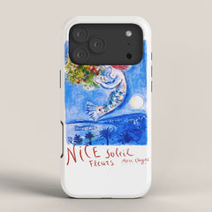 1962 FRANCE Marc Chagall Nice Soleil Fleurs Travel Poster iPhone Case