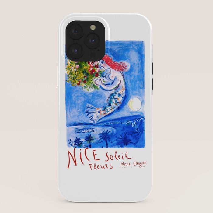 1962 FRANCE Marc Chagall Nice Soleil Fleurs Travel Poster iPhone Case