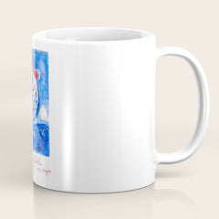 1962 FRANCE Marc Chagall Nice Soleil Fleurs Travel Poster Coffee Mug