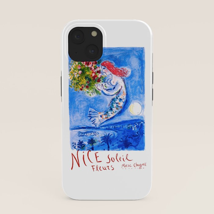 1962 FRANCE Marc Chagall Nice Soleil Fleurs Travel Poster iPhone Case