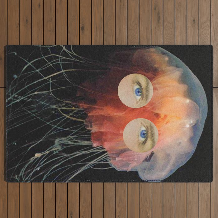 A (very) Jelly Fish Outdoor Rug