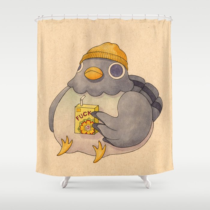 Fuck' Pigeon 07 Shower Curtain