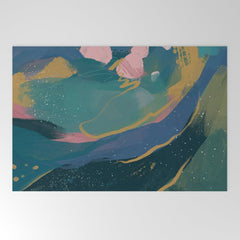 "You Are Worthy" Midnight Background Welcome Mat