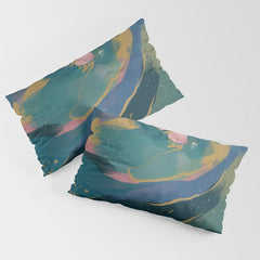 "You Are Worthy" Midnight Background Pillow Sham