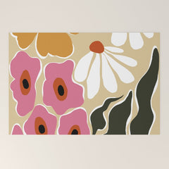 70's Retro garden   Welcome Mat