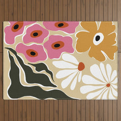 70's Retro garden   Outdoor Rug