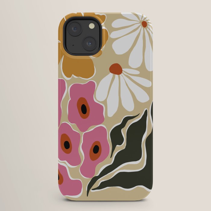 70's Retro garden   iPhone Case