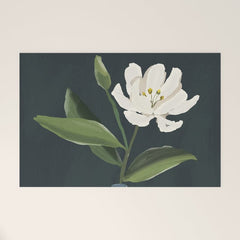 A flower in a vase Welcome Mat