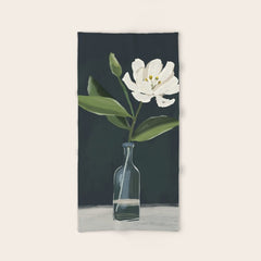 A flower in a vase Bath Towel